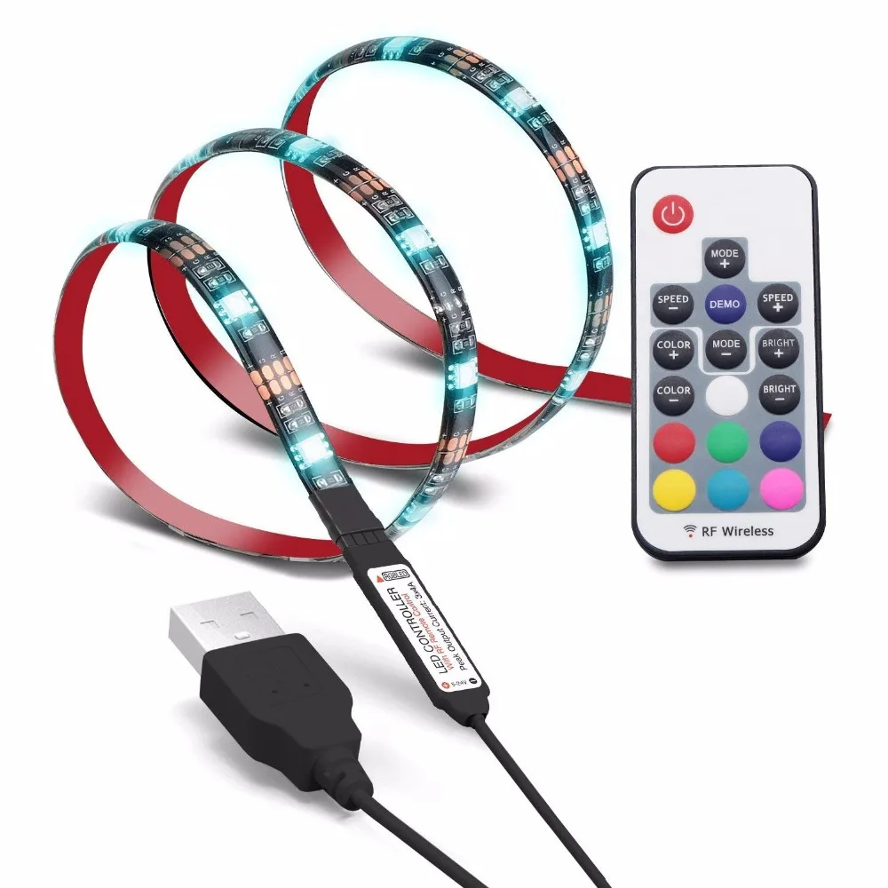 Подсветка для телевизора 3 м 45 ~ 70 дюймов HD TV Светодиодная лента с FR дистанционным