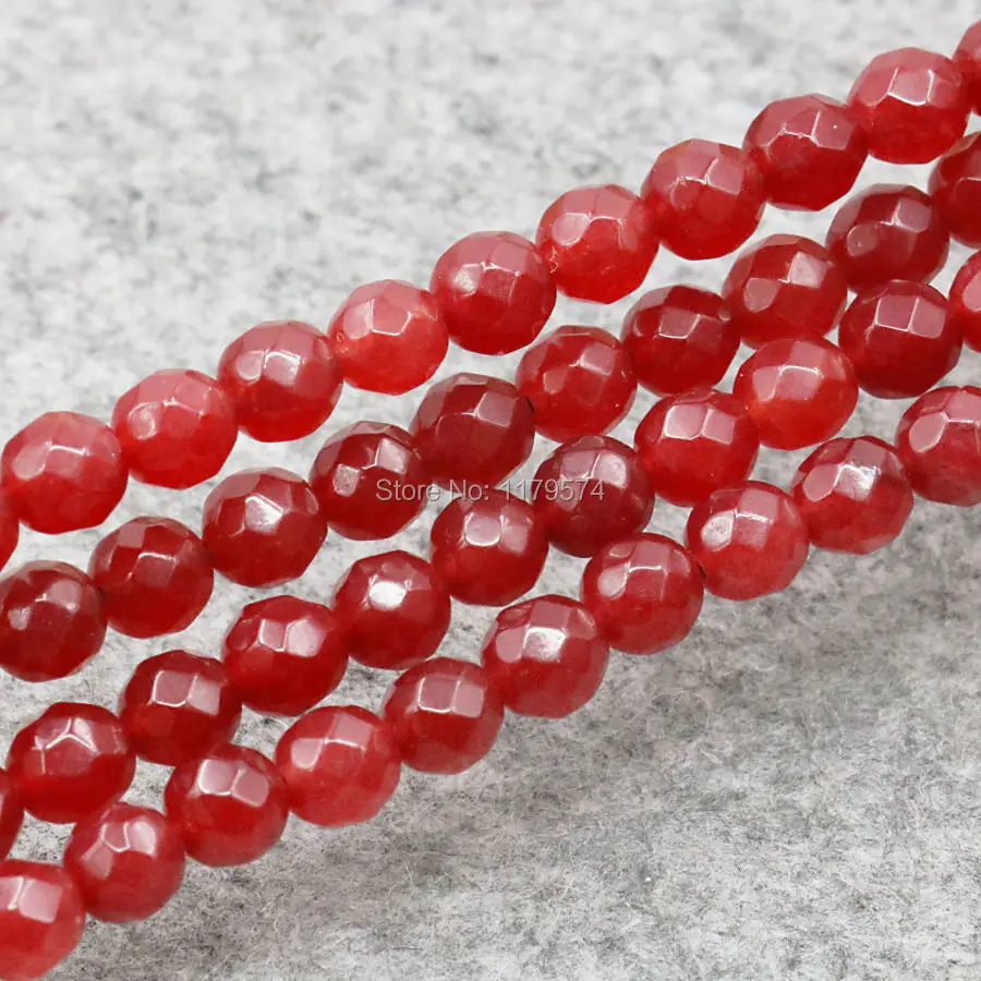 Граненые аксессуары 6 мм 8 12 красные круглые бусины Sardonyx подарок для женщин и