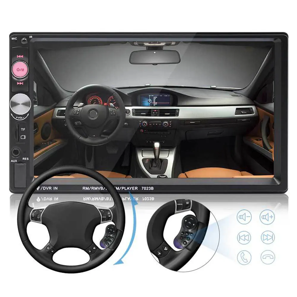 Car Multimedia Audio Player Stereo Radio 7 Inch Touch Screen HD MP5 Support Bluetooth Camera FM Hot Sale | Автомобили и мотоциклы