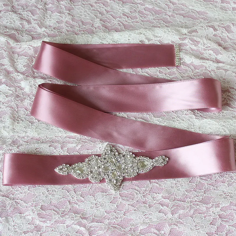 Ручной работы Модный свадебный пояс Стразы бисерный ленточный свадебное платье