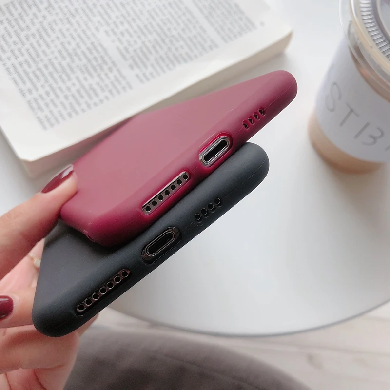 For Apple iPhone 6 6G 6s 7 8 Plus 7Plus Phone Case matte candy soft TPU cover shell 13 12 Mini 11 Pro XS Max X XR | Мобильные