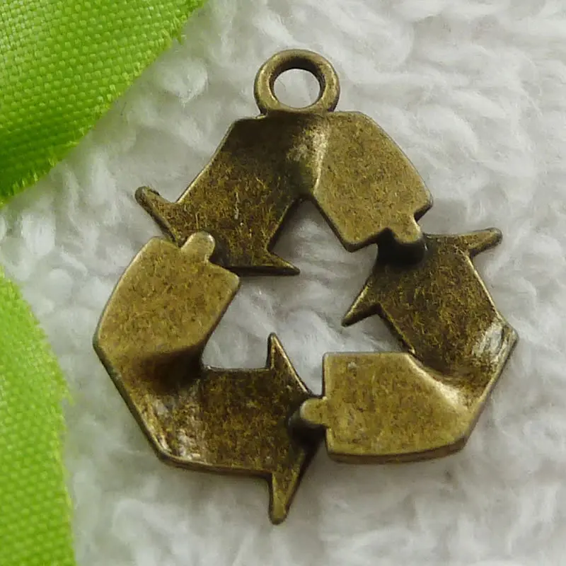 88 шт. античные бронзовые брелоки с логотипом 29x25 мм #1758|logo charm|charm charmantique bronze charms |