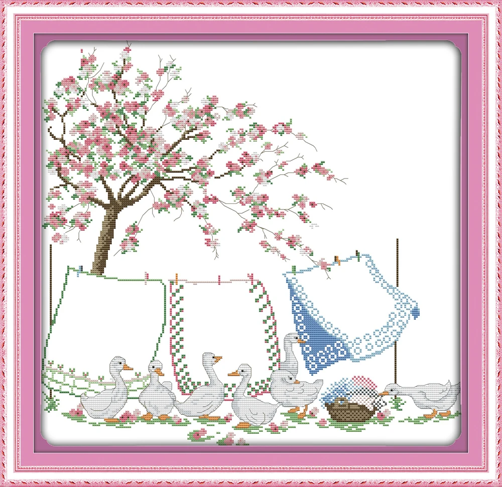

Drying the quilts cross stitch kit 18ct 14ct 11ct count printed canvas stitching embroidery DIY handmade needlework