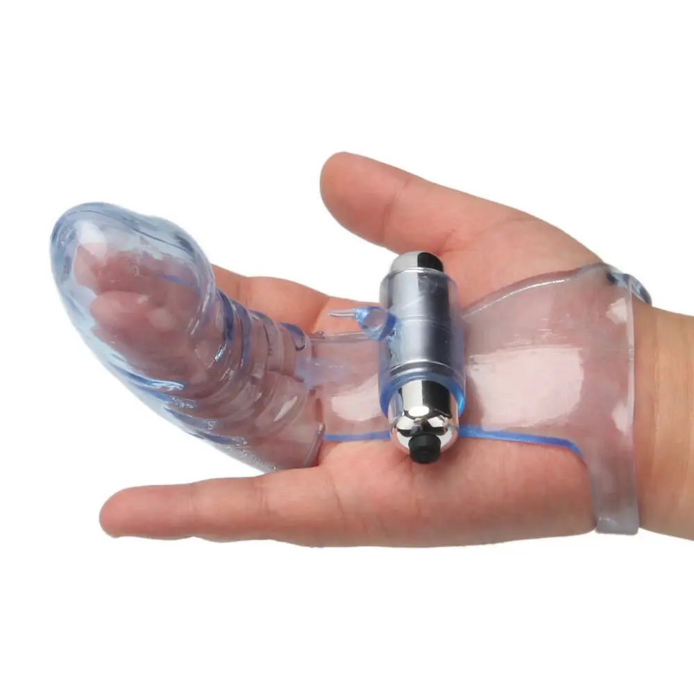 4 Finger Sleeve Vibrator G Spot Massager Vibrating Dildo Adult Sex Toys NEW Comfort Appeal Silicone Erotic Tool - Цвет: 4
