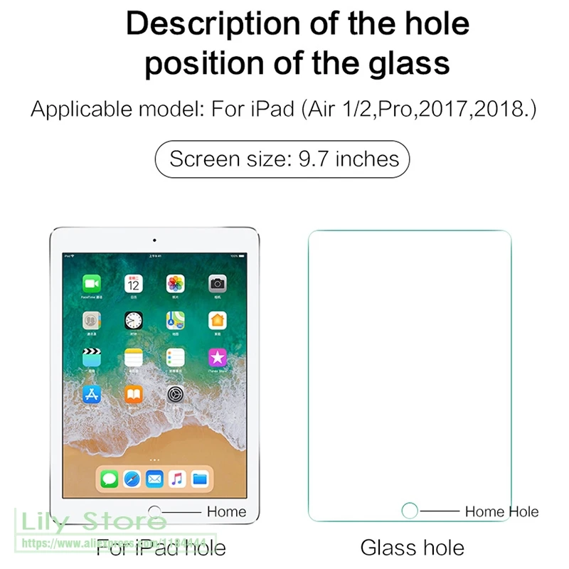Закаленное Стекло для Apple iPad 9,7 5th 6th A1954 Экран защитная пленка A1893 A1954 A1822 A1823 A1566 A1567 A1474