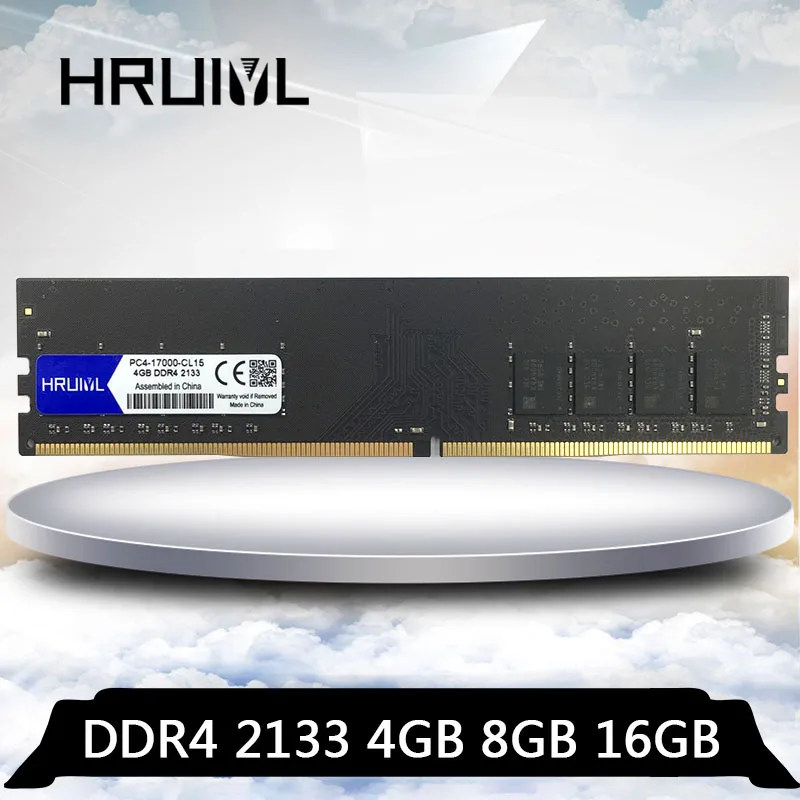 

HRUIYL DDR4 4 ГБ 8 ГБ 16 ГБ 2133 МГц DDR 4 16 ГБ 8 ГБ 4G Φ 17000 карта памяти для ПК ОЗУ для настольного компьютера Intel и AMD Memoria dimm