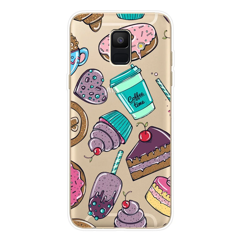 Чехол для Samsung Galaxy A6 2018 мягкий силиконовый чехол телефона 5 6 дюйма чехлы A Plus 600 610 F |