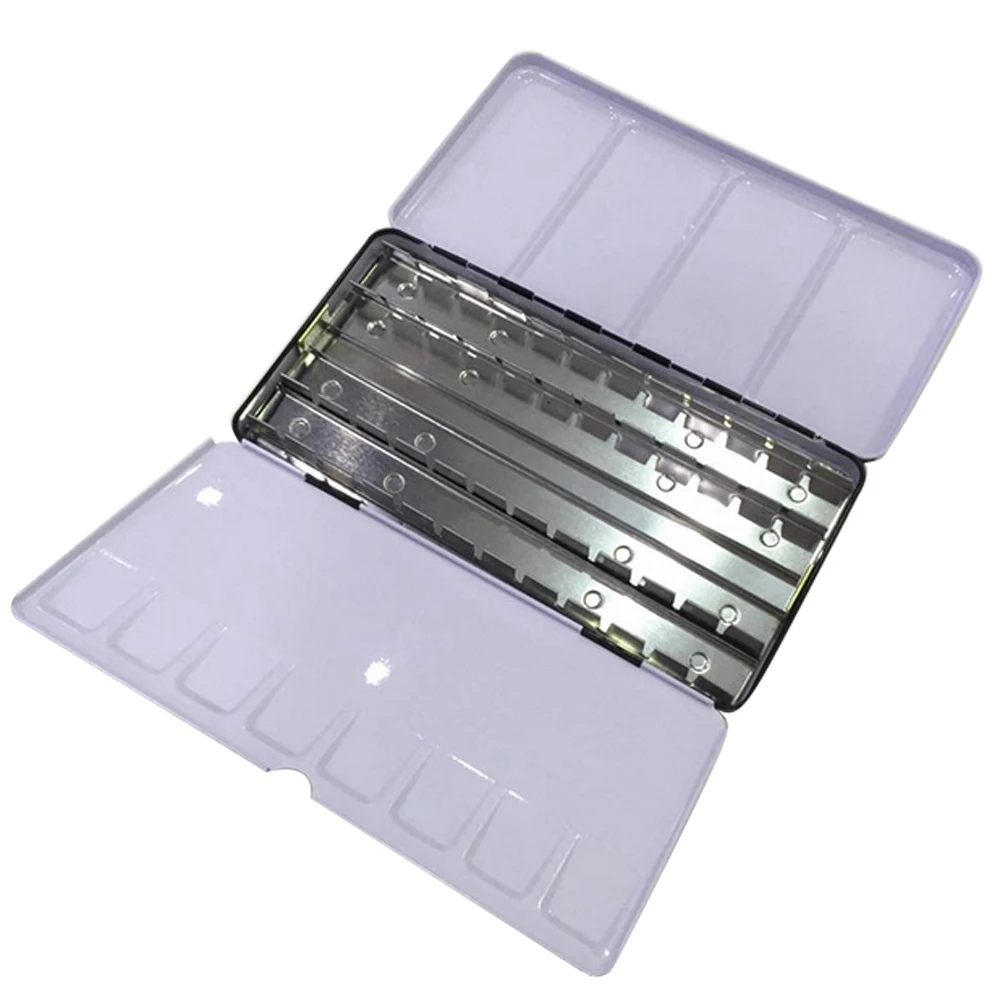 Behogar Пустые твердые акварельные Коробка Чехол олова для детей возрастом от 12/24/48