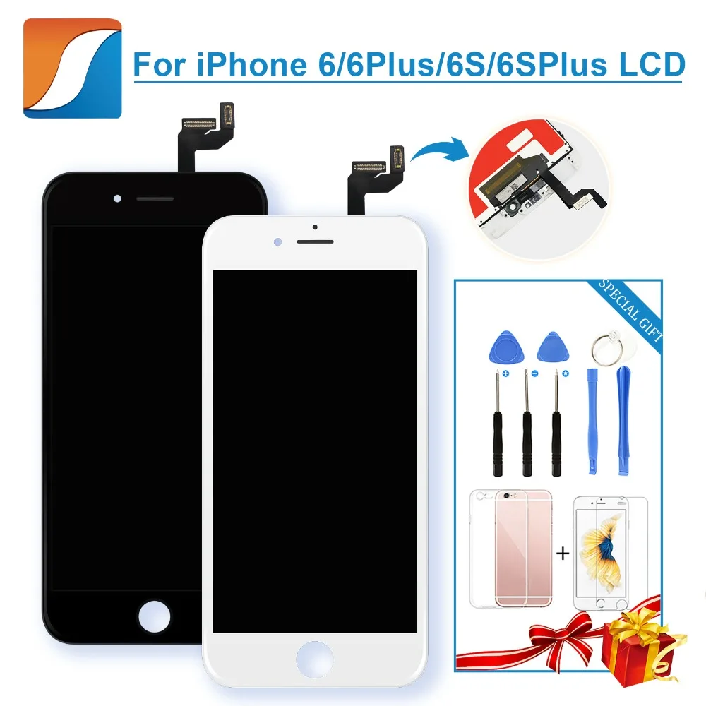 ЖК дисплей класса AAA +++ для iPhone 6 6S Plus с 3D прикосновением зеркальный экран