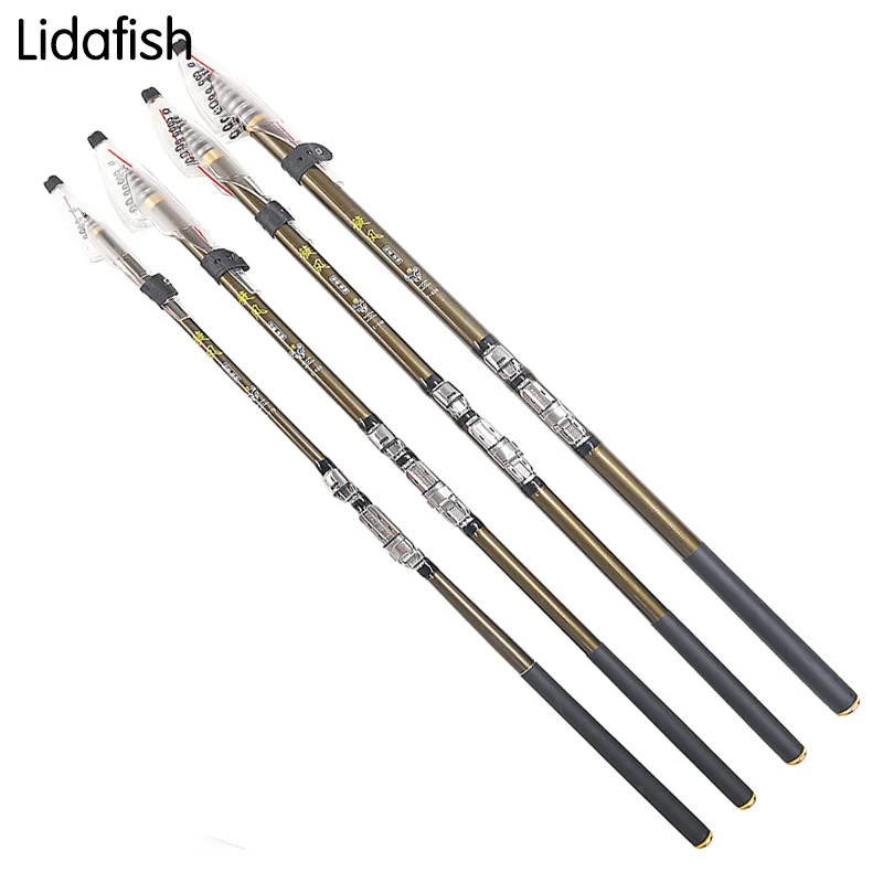 

Карбоновая удочка LIDAFISH, легкая, сверхтвердая, удобная, телескопическая, для речной рыбалки, 2,7 м, 3,6 м, 4,5 м, 5,4 м, Удочка s G1