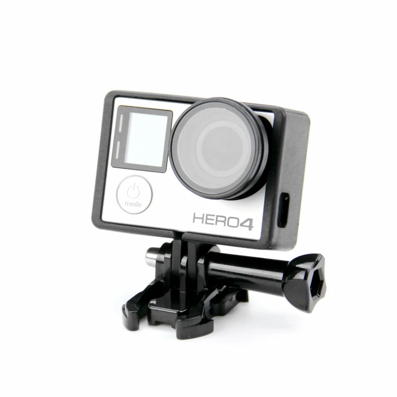 SnowHu Anti-exposed lens frame Protective Lens Cover +Standard Frame for Gopro Hero 4 3+ Case Protector Mount LD01 | Электроника