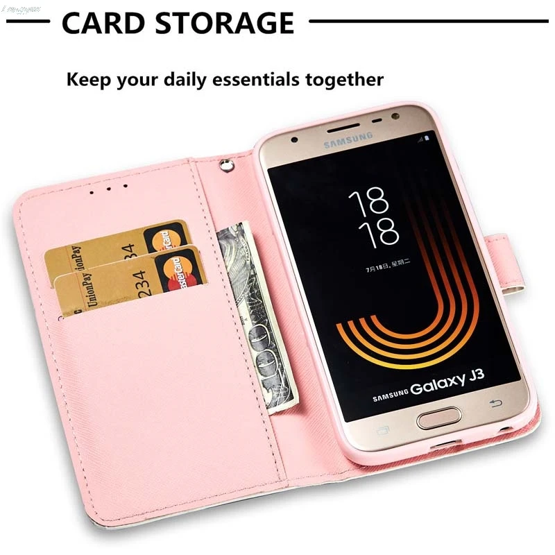 for Samsung Galaxy J3-2017 J330f SM-J330L SM-J330FN SM-J330G/DS Cover J3 Pro j330 SM-J330F/DS J3300 Case Flip Phone | Мобильные