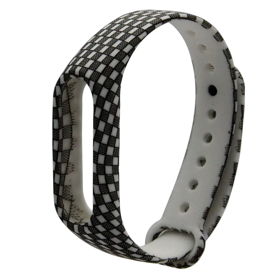 lattice Замена mi band 2 Силиконовый ремешок для Xiao mi для mi Band 2 напульсники цветной ремешок для mi band 2 умный Браслет Ремни - Цвет: lattice