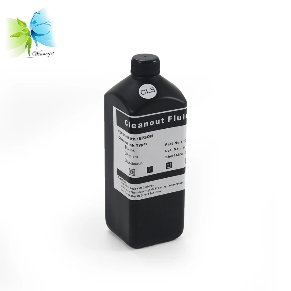 Winnerjet 1000 мл BK, C, M, Y и белые мягкие УФ чернила для epson dx5 печатающая головка UV планшетный принтер и 1 литровая чистящая жидкость