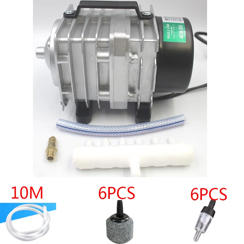 ACO-318Accessories Hailea ACO 208 308 318 кислородный насос высокой мощности AC Электромагнитный воздушный насос пруд с рыбой кислородный насос компрессор - Цвет: ACO-318Accessories