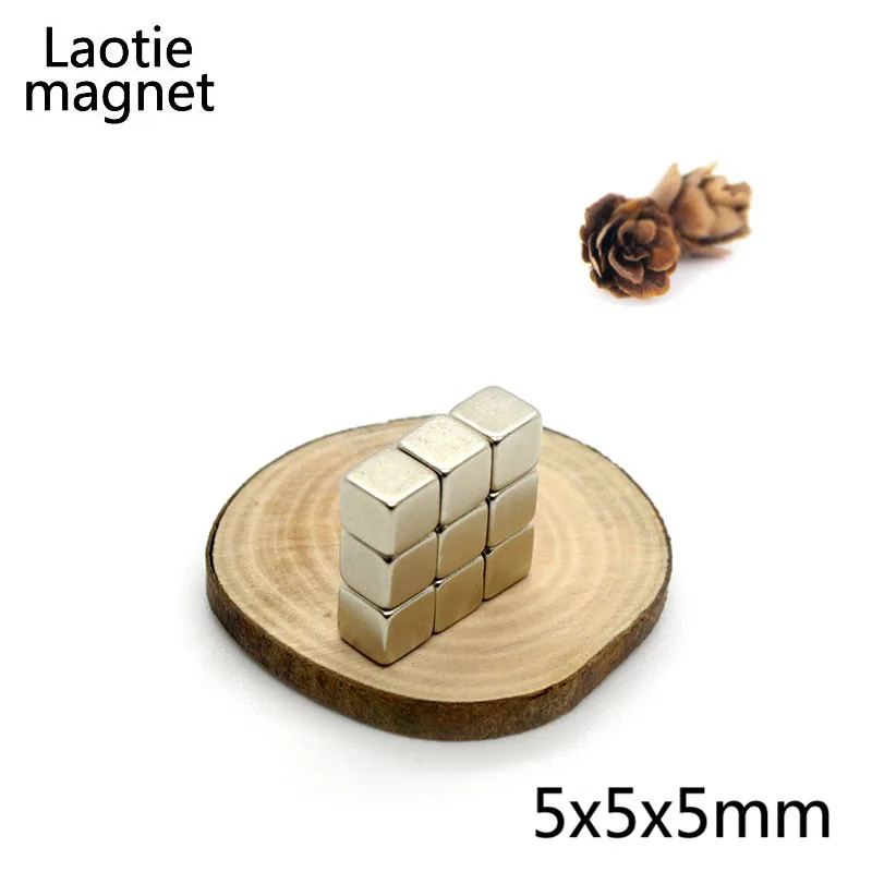 10 шт 5x5x5 мм Мини Неодимовый магнитный блок водомера N35 Постоянный NdFeB бак Куб мини маленький супер сильный, мощный магнитный магниты