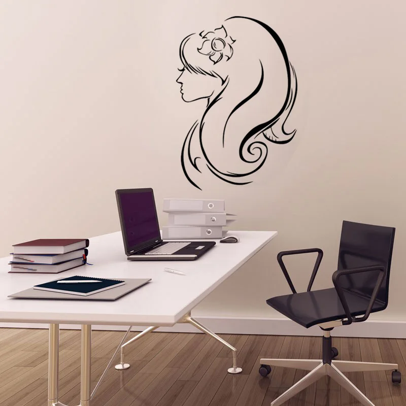 Сексуальная Парикмахерская Салон красоты DIY обои Съемный Виниловый домашний