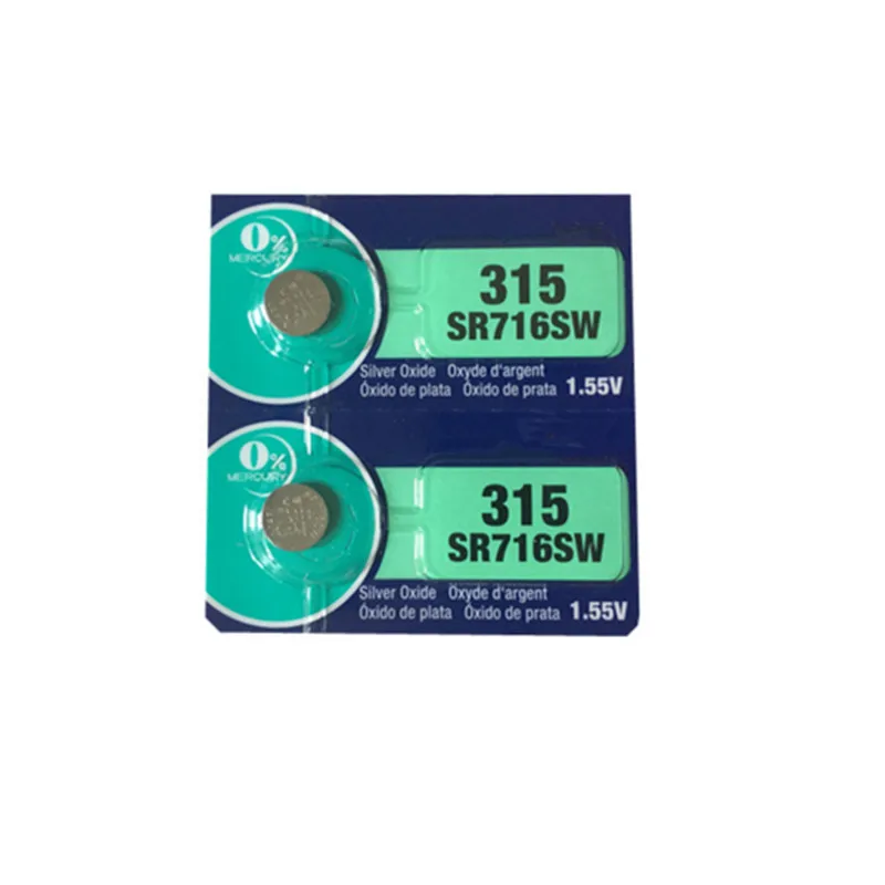 2 шт. 315 SR716 SR716SW EP2012 D315 батареи для сотовых кнопок оксид серебра мужчин и женщин