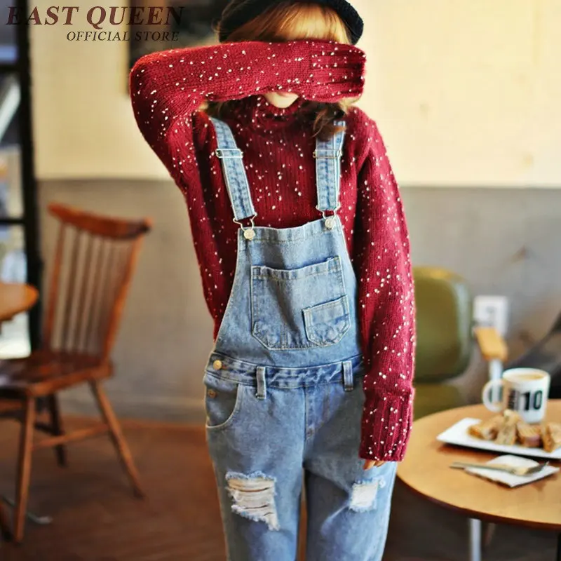 Женский джинсовый комбинезон женский длинный 2018 Новые поступления женские