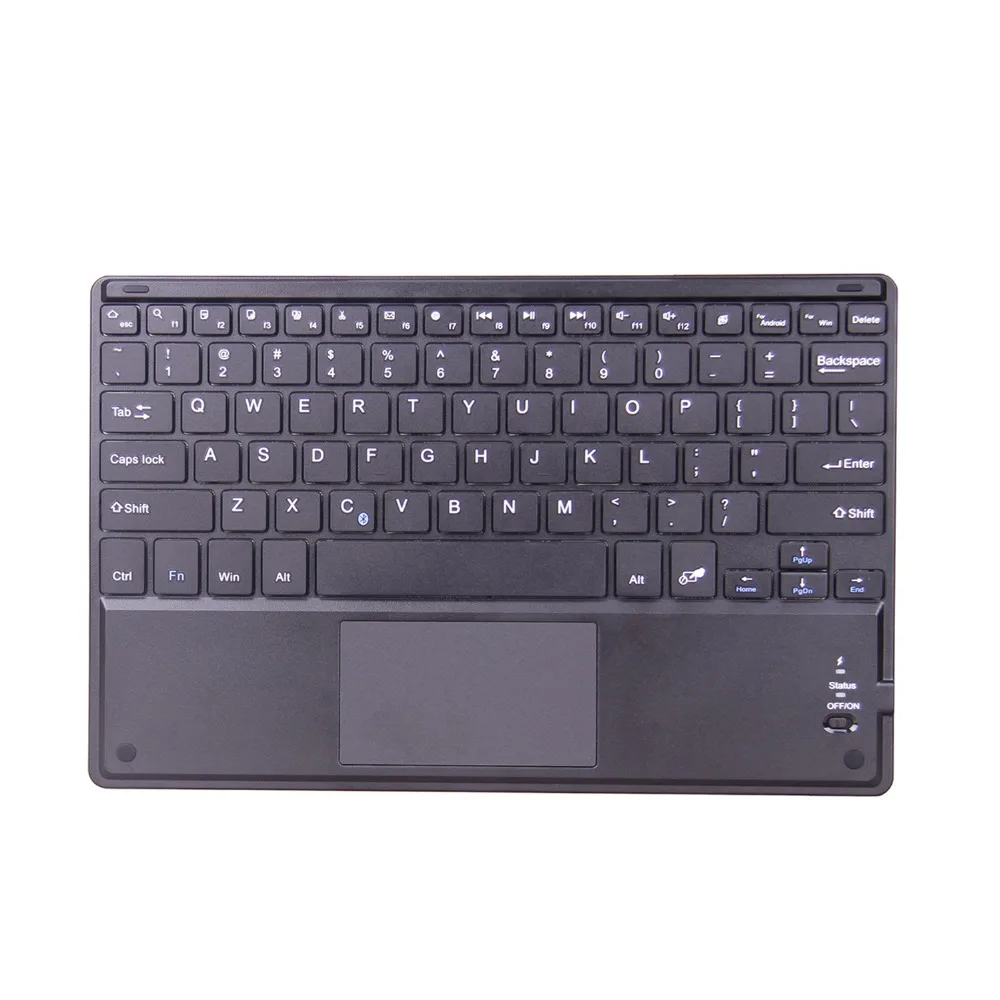 Беспроводная Bluetooth клавиатура Zienstar 10 дюймов с тачпадом для ПК/Samsung Tab/ Microsoft/ Android