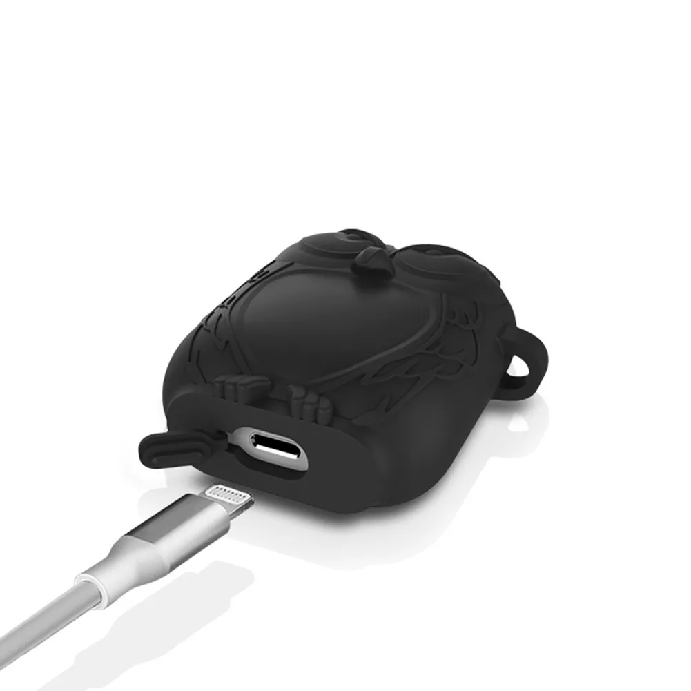 В форме милой Совы беспроводной Bluetooth чехол для наушников для Apple AirPods силиконовый зарядный чехол для наушников s защитный чехол для AirPods