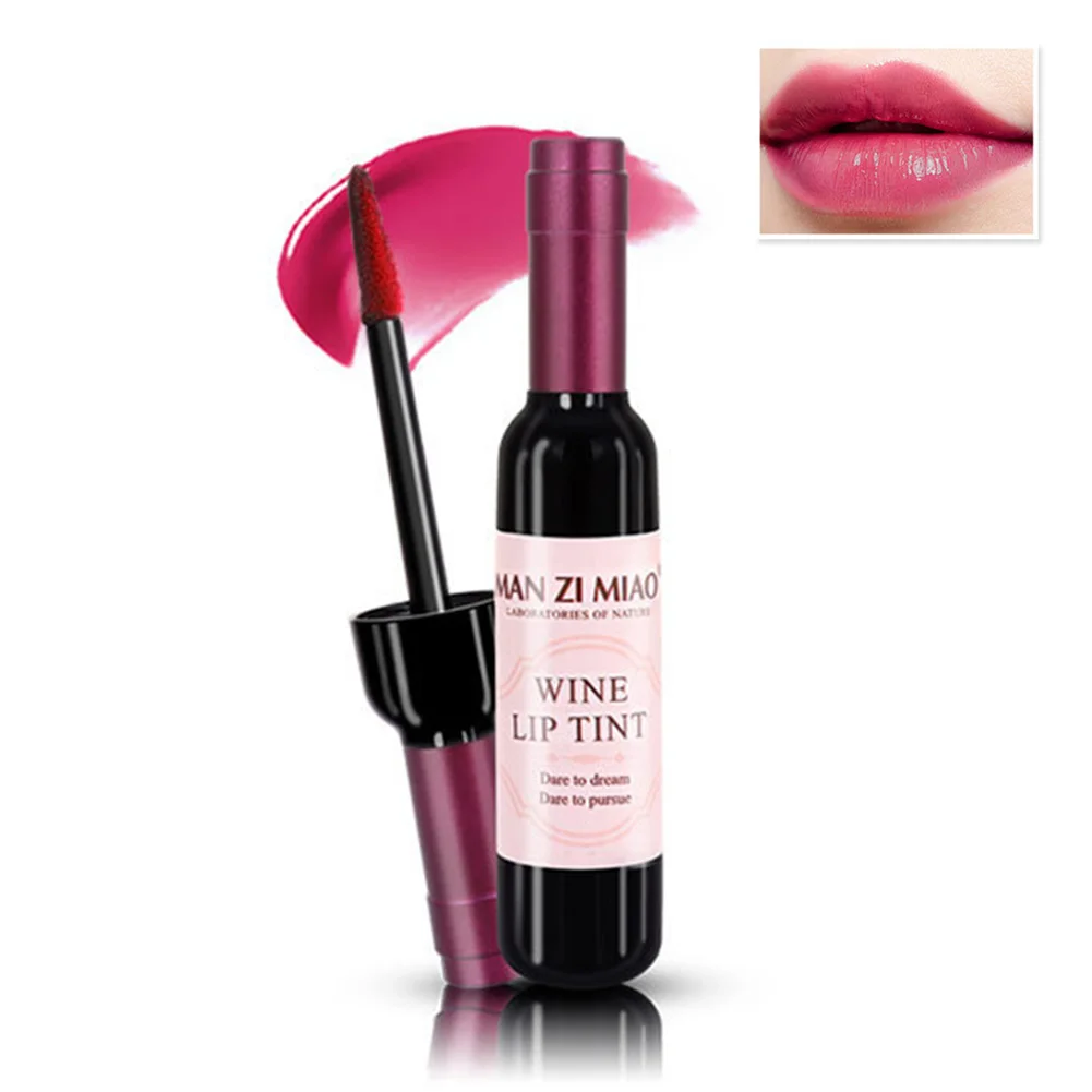 New Moisturizing Long-lasting Wine Bottle Lip Gloss Lipstick 6 Colors For Women | Красота и здоровье