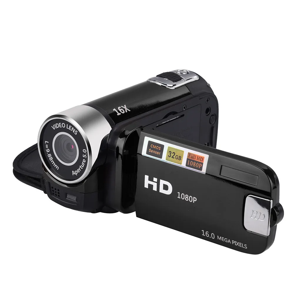 2 7 дюймов TFT LCD HD 1080P 16MP 16X Цифровая видеокамера DV камера литиевая батарея USB2.0 порт