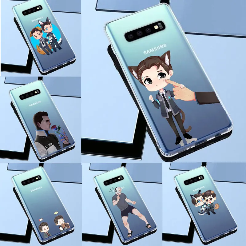 Детройт стал человеком Android RK800 Коннор Кара Мягкий силиконовый чехол для телефона