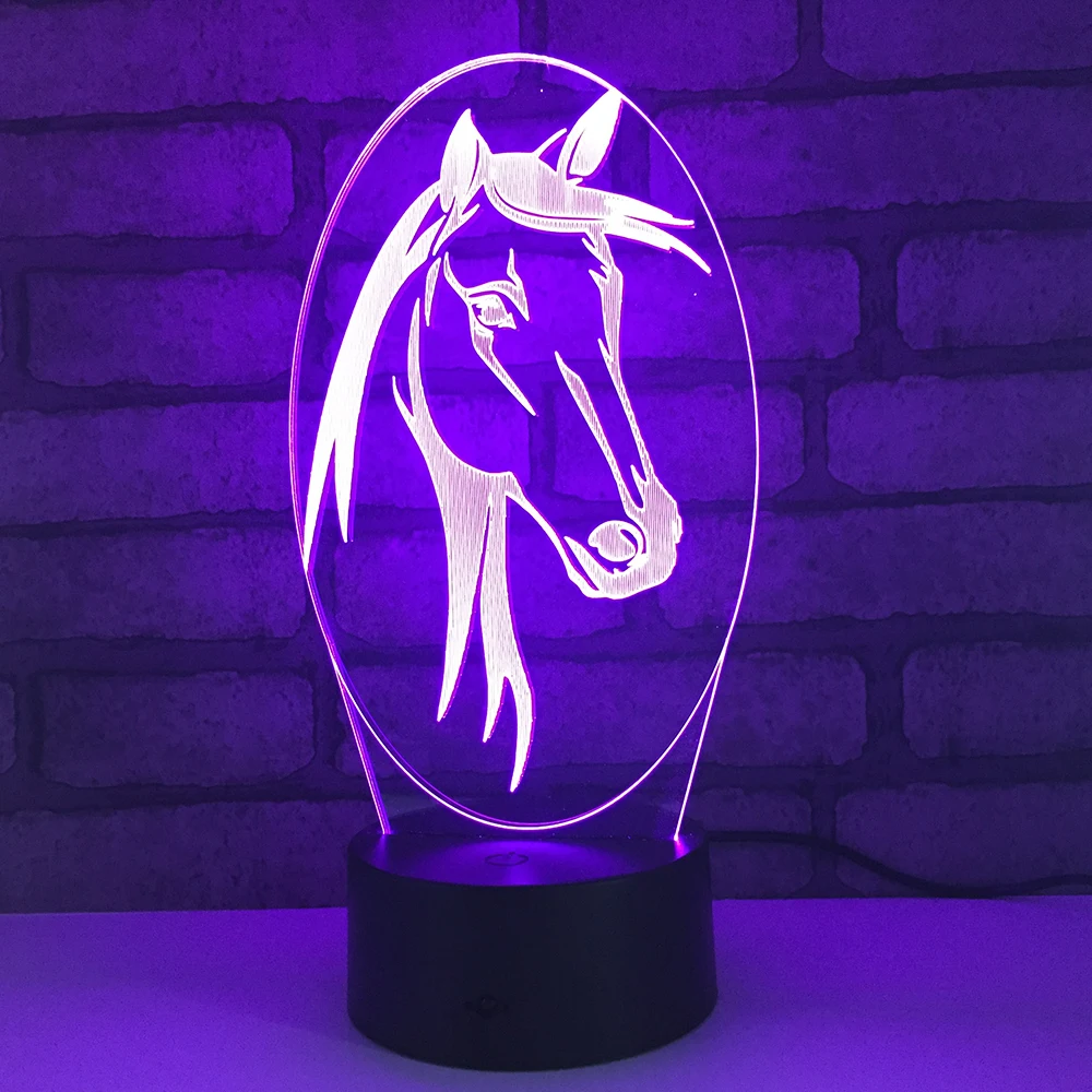 

Unicorn LED RGB Night Light 7 Color Change Desk Light Action Figures 1862 Boys Girls Christmas Toys