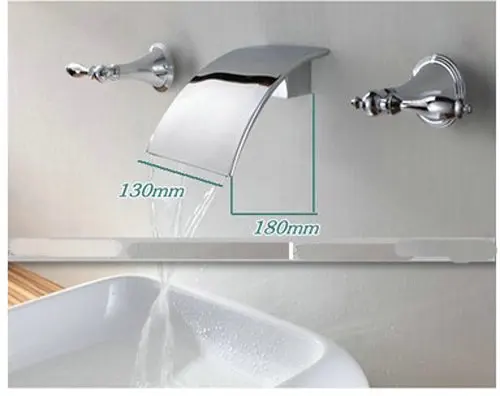 Бесплатная доставка! Роскошный! Смеситель для ванной комнаты с двумя ручками|faucet