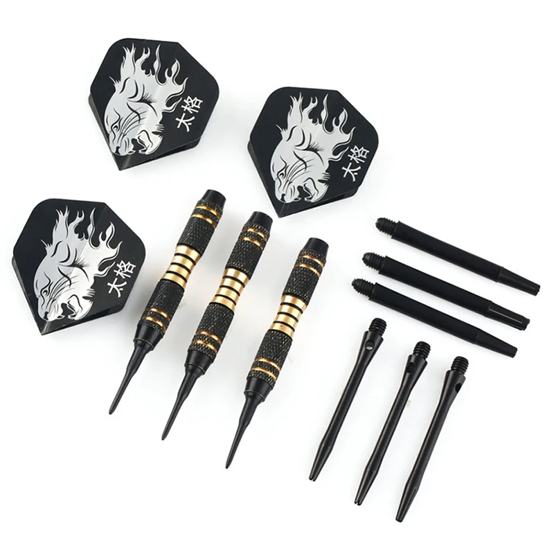 Black Pro Darts 23g Safty Soft Electronic Tip Dardos For Indoor Professional Dartboard Games 3PCS/1PCS | Спорт и развлечения