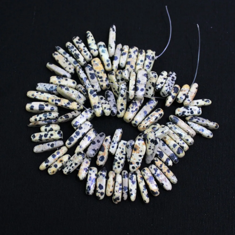 Оптовая продажа женской Девушки 12-18 мм Придерживайтесь Форма Природный Dalmation