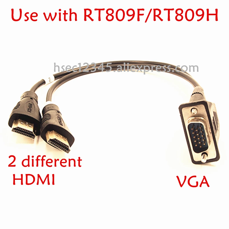 Бесплатная доставка линия/кабель VGA-HDMI для RT809F RT809H EMMC программатор решает