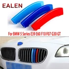 Наклейки на переднюю решетку автомобиля для BMW F10, G30, E60, E39, F07, 2018, BMW 5 серии GT, аксессуары для мотоспорта, цвет производительности M