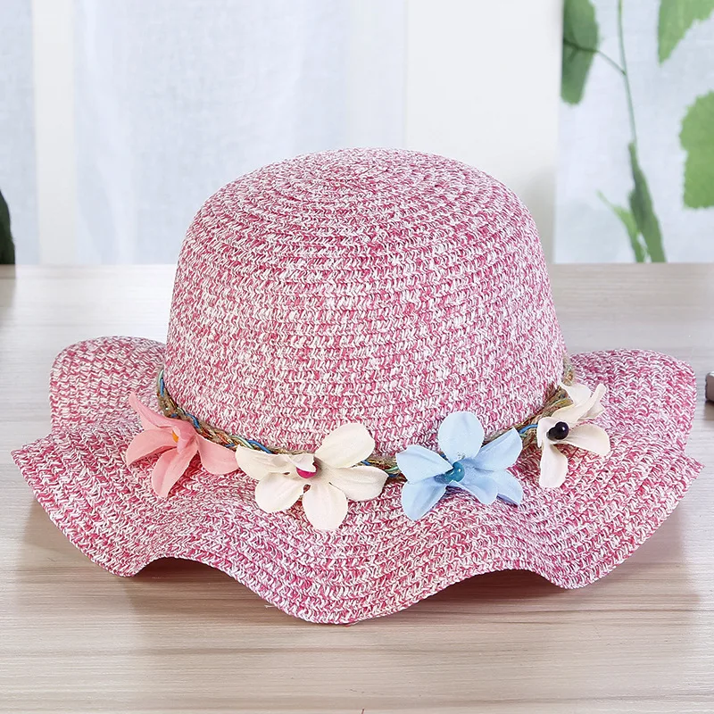 2018 Простые Модные летние цветочные солнцезащитные шляпы для женщин с широкими