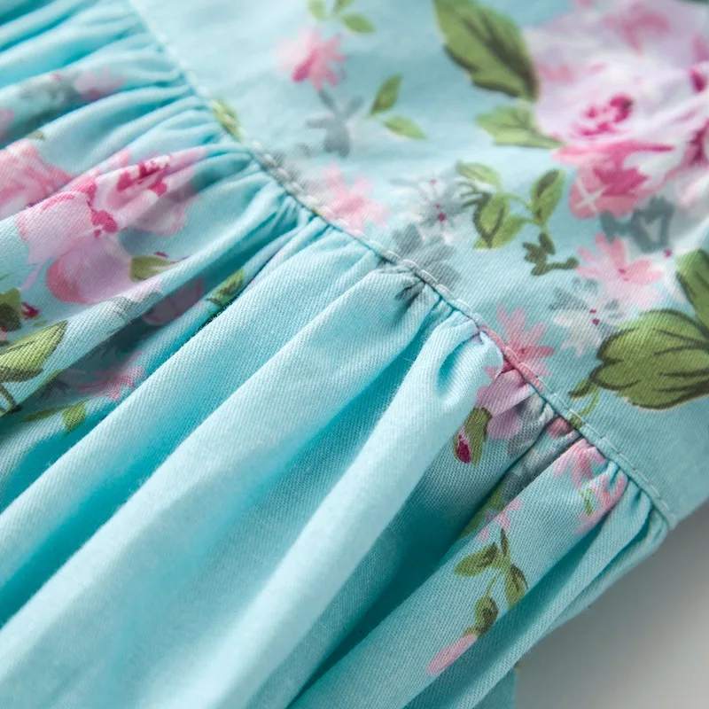 Новое платье для девочек 2017 брендовые летние платья в пляжном стиле с цветочным