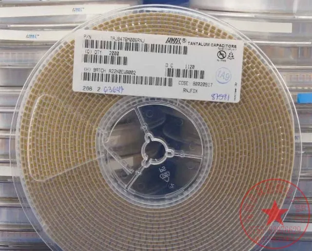 TAJB476M006RNJ SMD Танталовый конденсатор 6 3 V 47 мкФ B/3528/1210 домашняя мебель | Обустройство