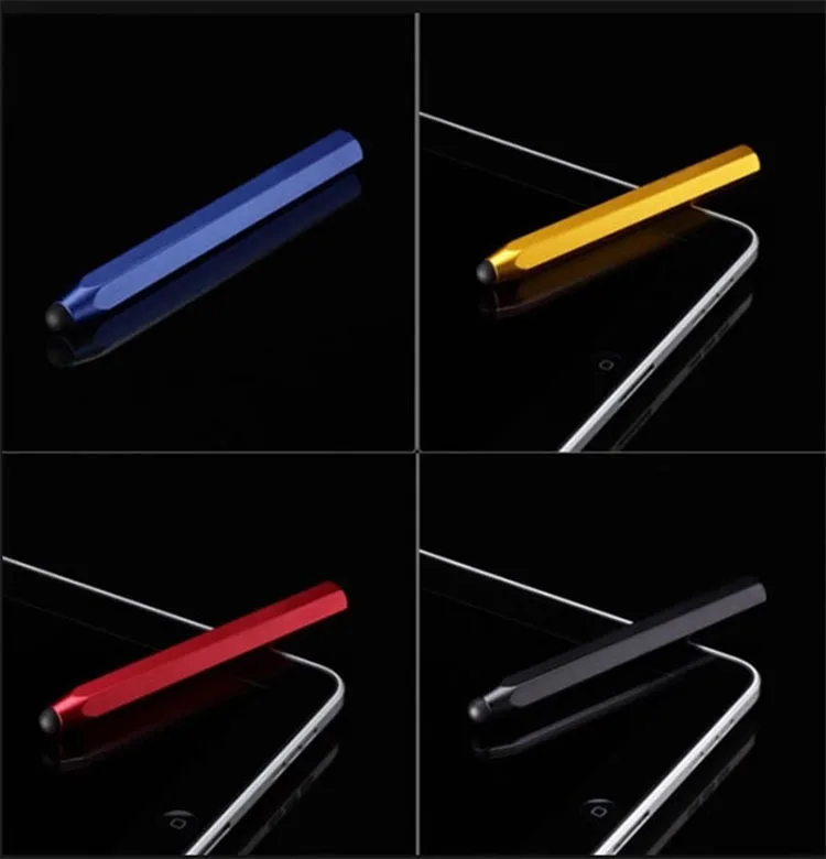 Goede 500 Pcs Groothandel Metalen Capacitieve Touch Pen Stylus Voor Iphone Ipod Touch Ipad Voor Samsung Tablet /Blackberry /Motorola Xoom