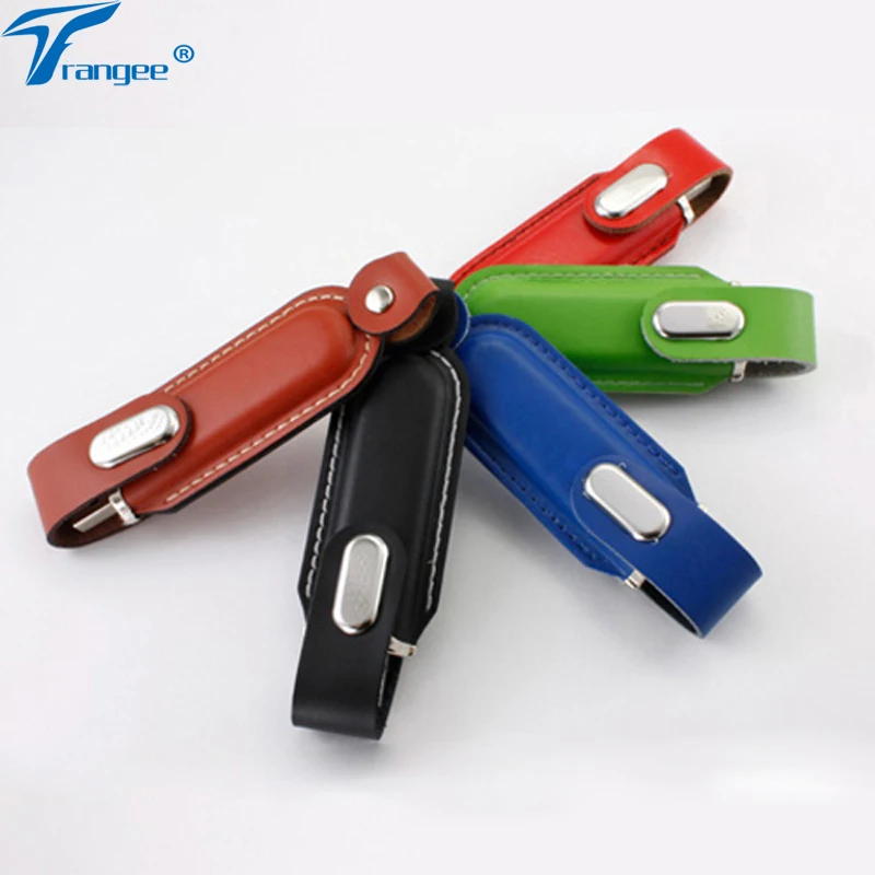 Trangee металлический кожаный брелок Флешка usb флеш-накопитель 32 ГБ 16 8 USB 2 0