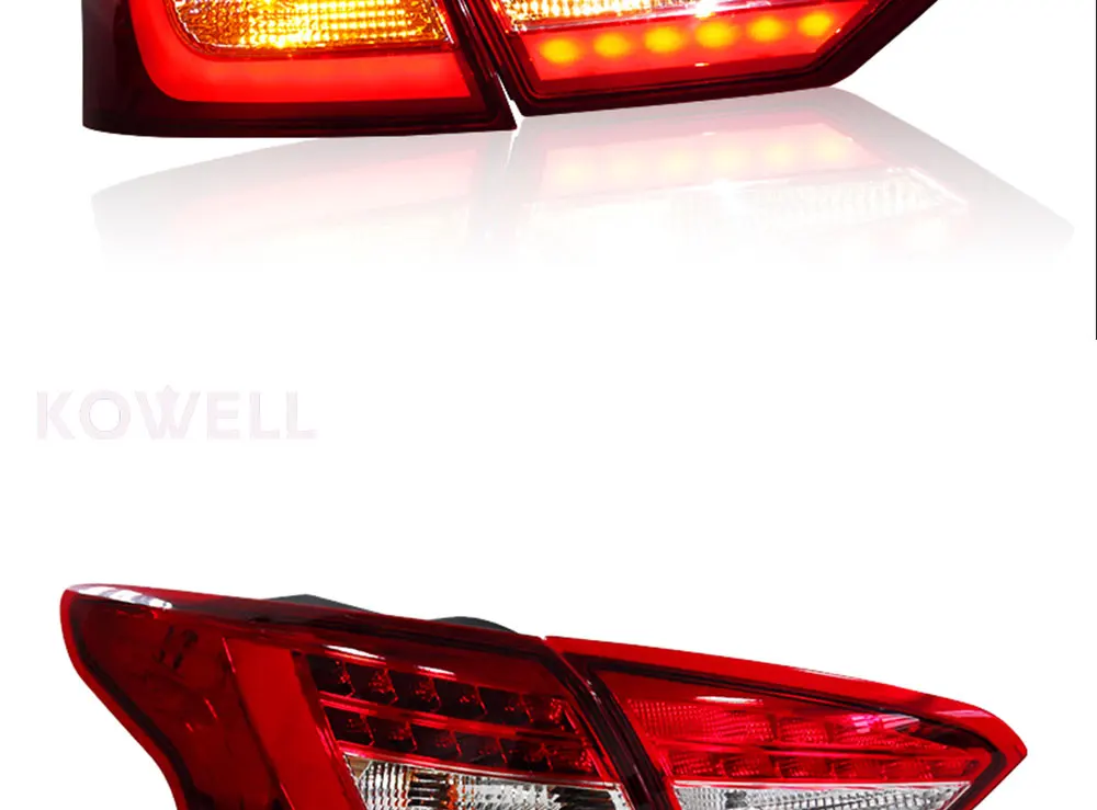 Kowell стайлинга автомобилей для Ford Focus 3 2012- светодиодные задние лампы для Ford Focus LED Фонарь для фокусировки 3 Аксессуары