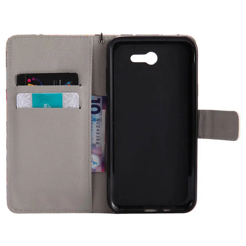 Flip Cover For Samsung J7 2017 US J720 Fashion Print Leather Phone Stand Case Galaxy Protection | Мобильные телефоны и