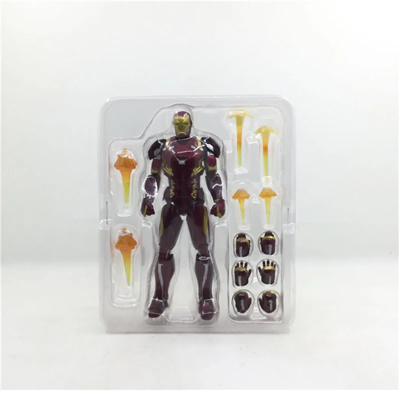 Figuarts Civil War Капитан Америка 3 Марк Железный человек MK46 фигурка Коллекционная модель игрушки куклы