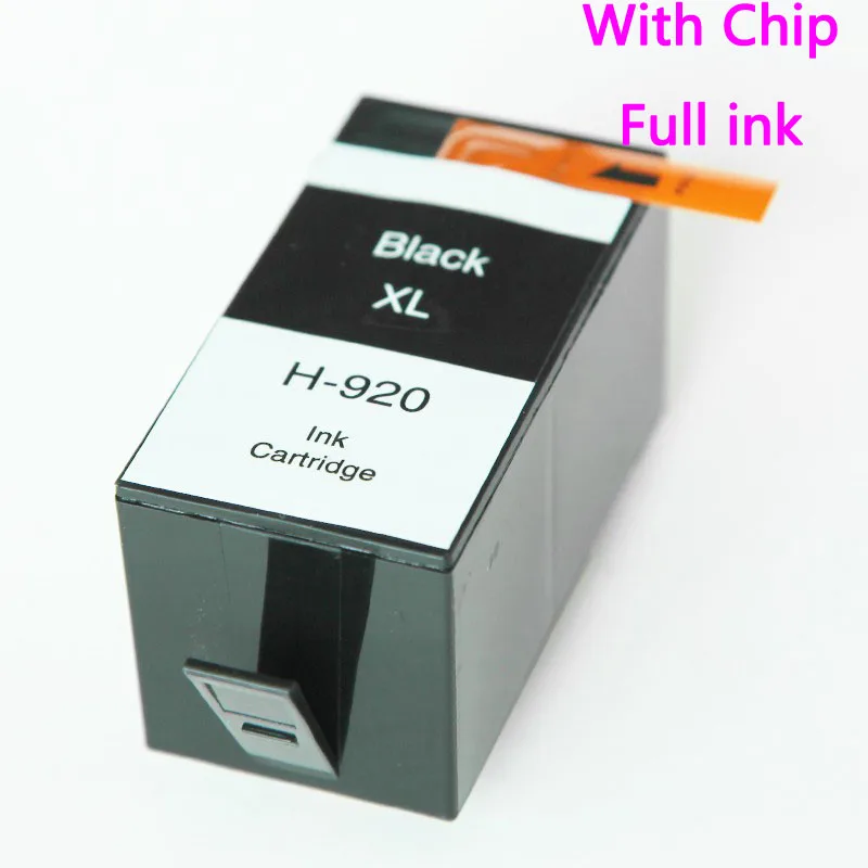 2 шт. Черный чернильный картридж совместимый для HP920XL 920XL 920 6000 6500 7000 7500 принтер с