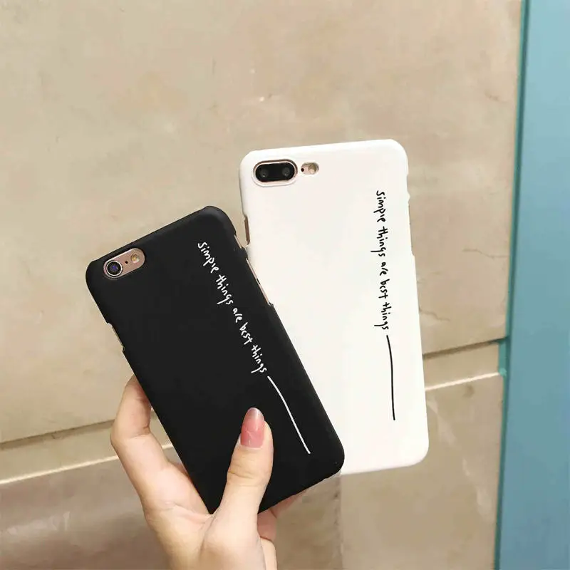 Чехол для Телефона iphone 6 жесткий пластиковый чехол 6s 7 8 Plus Love Enjoy x xr xs max