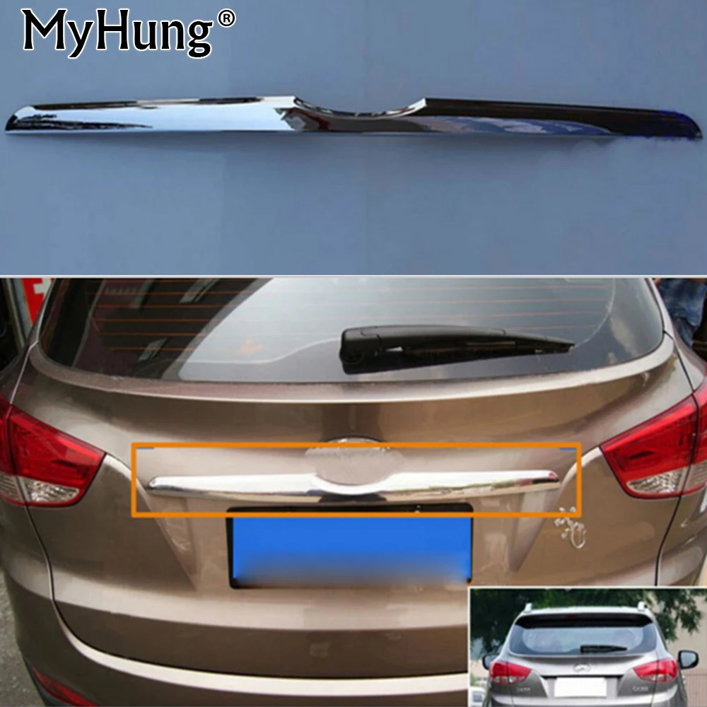 Отделка заднего багажника для hyundai IX35 2010 2013 с хромированным АБС материалом литье