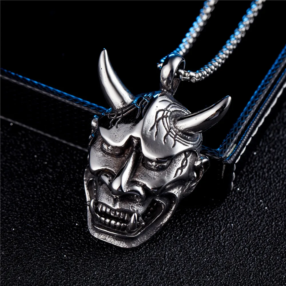 Злые они из нержавеющей стали Hannya искусственный кошелек коннектор