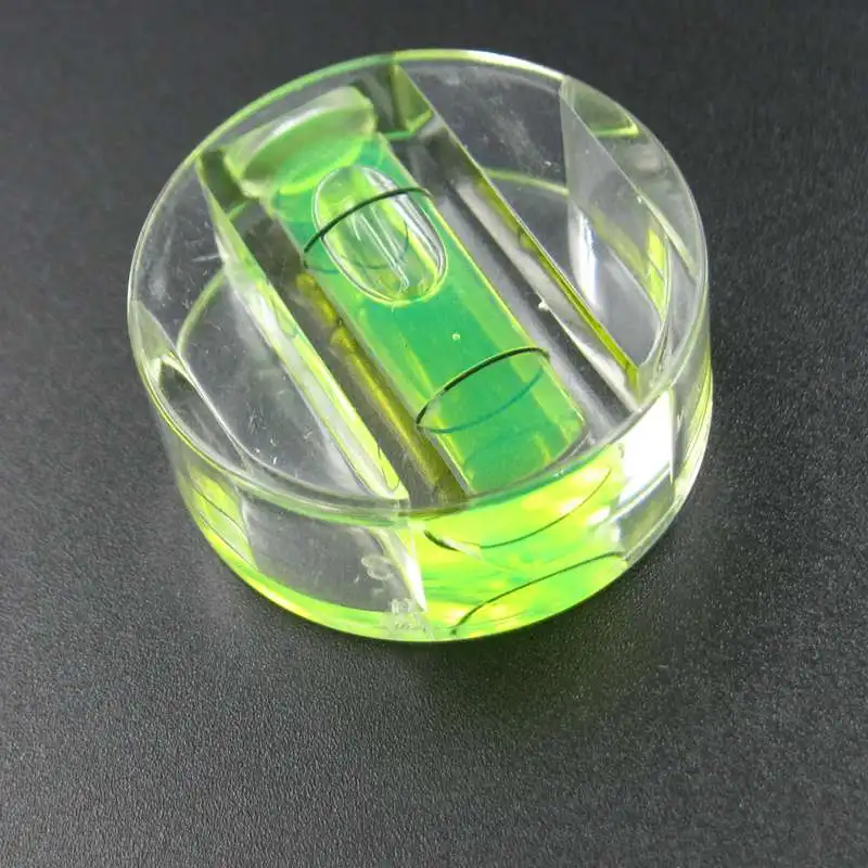 

Spirit Level Vials Round Fame Square Horizontal Bubble Protractor for Three-direction Spirit Level Ruler