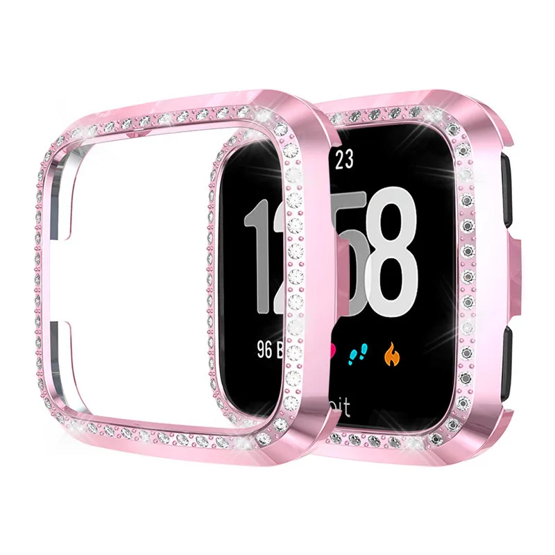 Новинка 2019 Модный чехол из поликарбоната с бриллиантами для Fitbit Versa защитный