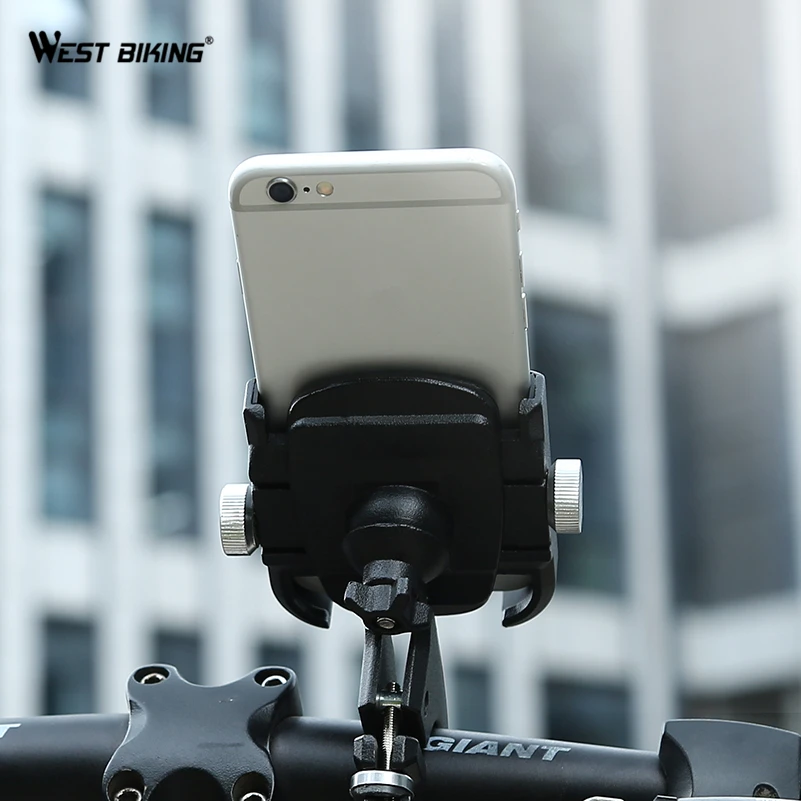 WEST BIKING держатель для телефона из алюминиевого сплава 4,0-6," Универсальный держатель для Руля Мотоцикла и велосипеда