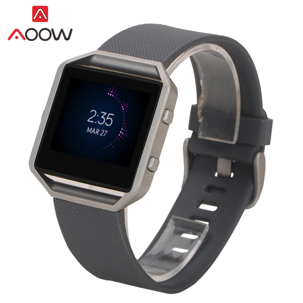 S/L силиконовый ремешок для Fitbit blaze Quick Release из мягкой резины для дайвинга, спортивный сменный Браслет, ремешок для смарт-часов